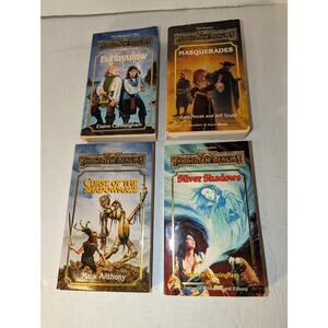 4 Vintage The Forgotten Realm The Harpers PB Books Fantasy Adventure 1st Ed